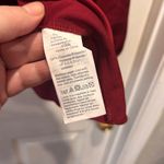 NWT J Crew Mock Neck Pleated Long Sleeve Blouse Shirt Top Women Burgundy Size L Red Size L Photo 5