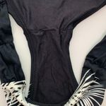 O'Neill  Black & White Casey Shirred Tab 365 Hybrid Bikini Bottoms Photo 6