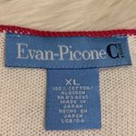 Evan Picone  vintage cotton sleeveless sweater tank multi stripe XL Photo 3