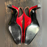 St. John  Women’s Cherry Red Classic Slingback Pump Heels size 5 Photo 4