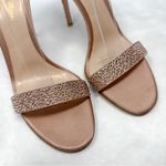 Gianvito Rossi Portofino Swarovski Crystal Rhinestone Sandal Heels Rose Gold 39 Photo 6
