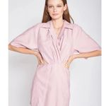 En Saison Purple Cutout Shift Dress Wrap Front Mini Length Size Small Women's Photo 2