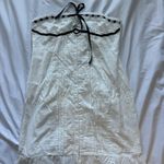 Peppermayo  White Strapless Dress with Black Bow Photo 4