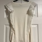 Ella Moss  Women’s White Ruffle Tank Top Photo 4