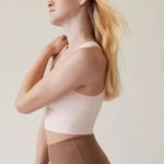 Athleta Aurora Seamless Crop Rib Tank Rosy Tint Light Pink Women's XS Photo 2