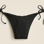 J.Crew  crochet string bikini bottom black large Photo 0