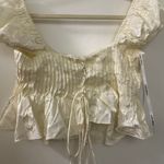 For Love & Lemons Cream Opal Lace Blouse Photo 6