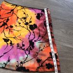 Princess Polly Purple Orange Yellow Tie Dye Mini Skirt Black Floral Size 8 Photo 2