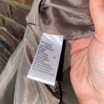 Tahari  Brown Linen Blend Beaded Embellished Sleeveless Dress Women's Size 14 Photo 5