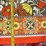 Cato  women’s size 14 a-line linen skirt lined floral side zipper fall colors Photo 1