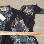 Farm Rio  Blossom Tapestry Black Bee‎ Smocked Oversized Blouse Top NWT XS Photo 9