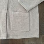 Eileen Fisher  Boucle Wool Knit High Collar Jacket in Oatmeal Heather Size Large Photo 1