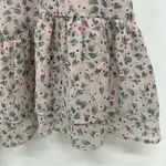 Lulus  Sing Sweetly Light Pink Floral Ruffled Mini Dress Womens XL Coquette Ditsy Photo 6