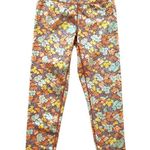 Veronica Beard Vilena Leggings Floral Orange Multi High Rise Workout Small NWT Photo 10