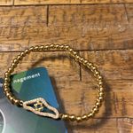Elegant Gold Beaded Bracelet State of Israel David’s star 24k covered Photo 3