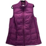 J Jill Womans Down‎ Vest Size XL Eggplant Puffer Warm Cozy 90 Down Filled Purple Photo 0