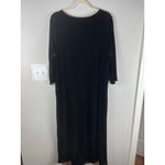 Bob Mackie Wearable Art Black Velvet Embellished Midi Dress 1X Evening Formal Photo 6