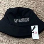 90’s Style “Los Angeles” Bucket Hat Black Photo 2
