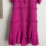 Olivaceous Magenta Smocked Mini Dress Photo 2