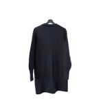 Ann Mashburn  Extra Fine Merino Wool Long Sleeve Black Dress Women's Size Medium Photo 5