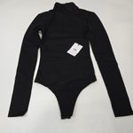 LPA  Back Cut Out Bodysuit in Black XXS Photo 2