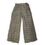 ZARA  Floral Print Brown Belted Lightweight
Pants(Size Small) Photo 1