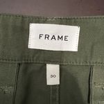 frame denim Frame Cargo Pants Green Washed Surplus Cropped Relaxed Utility Military Size 30 Photo 8