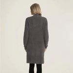 Barefoot Dreams Ash Dark Gray Waffle Knit CozyChic Lite Long Weekend Cardigan XL Photo 9
