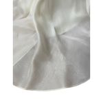 Ivory Silk Organza Strapless Trumpet Bridal Gown Romantic Old Money Elegant Mini Size 4 Photo 6