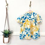 NWOT Elizabeth James The Label Val Top Sea Flower Size XS Blue Photo 5