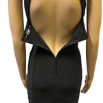 Crystal Doll  Black Padded Sleeveless Zip Back Button Neck Mini Dress Juniors 7 Photo 7