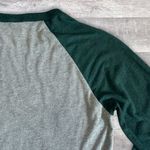 Bella Canvas Northwest Missouri State Bearcats Raglan Shirt Womens S Grey Green 3/4 Sleeve Photo 4