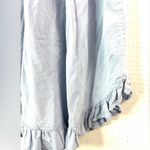 Amanda Stewart Pioneer Woman 1X Beaded Chambray w Crocheted Trim Dress Gown Blue Photo 5