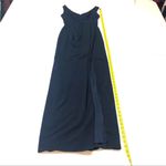 After Six Blue Pleated Surplice Stretch Crape gown XXS. Photo 4