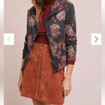 Marrakech (Anthropologie) Floral Walsh Jacket in Black and Red Size S Photo 12