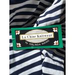 La Chine Knitwear by Galinda Wang Striped Blazer Jacket Gold Buttons Nautical 2X Blue Photo 2