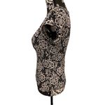 Y2K Lace Print T Shirt Fairycore Preppy Summer Floral Coastal Beach Coquette Black Photo 3