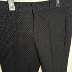 Banana Republic Pants Women Size 8 Petite Sloan Black Polka Dot Ankle Preppy Photo 1