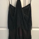 Free People Black Lacey dress top size medium Photo 2
