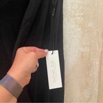 Rachel Zoe  Linen Blend Long Hooded Sleeveless Cardigan Black Semi Sheer XLarge Photo 11