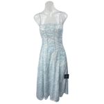 Lulus NEW Endlessly Beloved Blue Floral Sleeveless Cami A Line Midi Dress Size S Photo 1