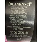 BLANK NYC Skirt Womens Faux Leather Mini Skater Zipper Black Dress Size 25 New Photo 7