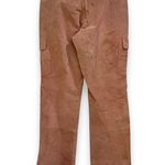 wilson's leather Vintage 80s pink suede leather hooded bomber jacket pants suit Photo 4