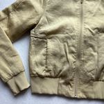Lululemon Size 4 Non Stop Bomber Jacket Reversible Tan Quilted Lightweight Coat Photo 5