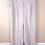 Rachel Zoe Women’s Cream Wide Leg Lightweight Cropped Trouser Pull-On Pants Photo 0