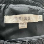 Reiss  Aloe Black Lace Panel Sweetheart Neckline Silk Dress 4 Photo 10