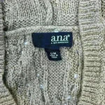 a.n.a  Tan Knit Poncho Sweater Size S/M Photo 5