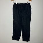 Quince ‎ 100% linen pull on pants black elastic waist women’s size small casual Photo 1