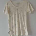 J.Crew  Ivory Rhinestone Pattern Tee Photo 10