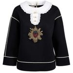 Gucci  Strawberry Embellished Fleece Sweatshirt size M Photo 0